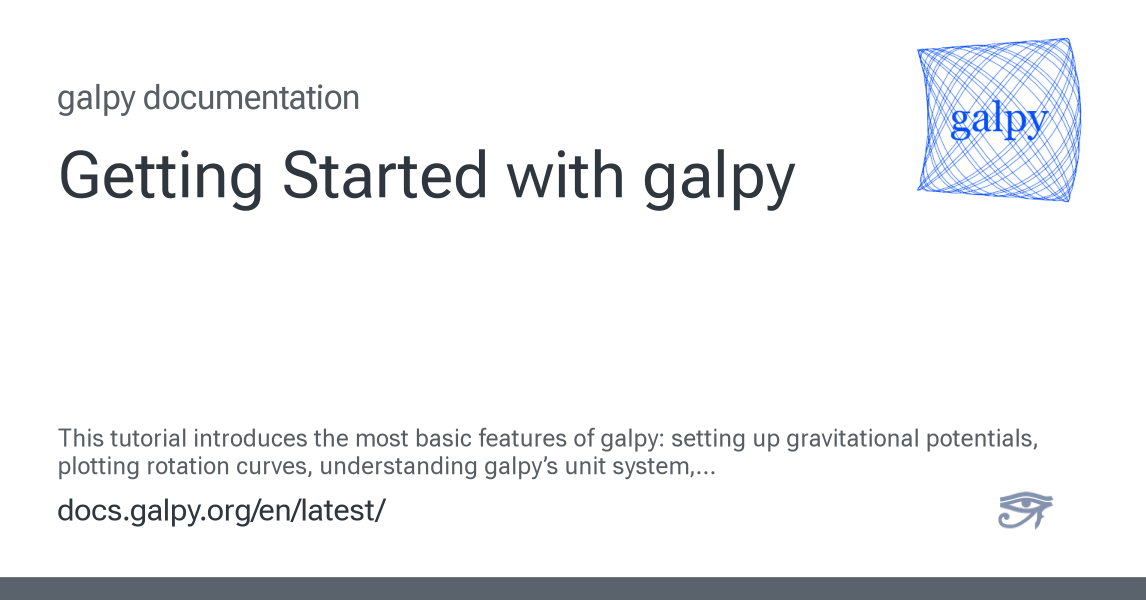 Getting Started with galpy — galpy v1.12.0.dev0 documentation