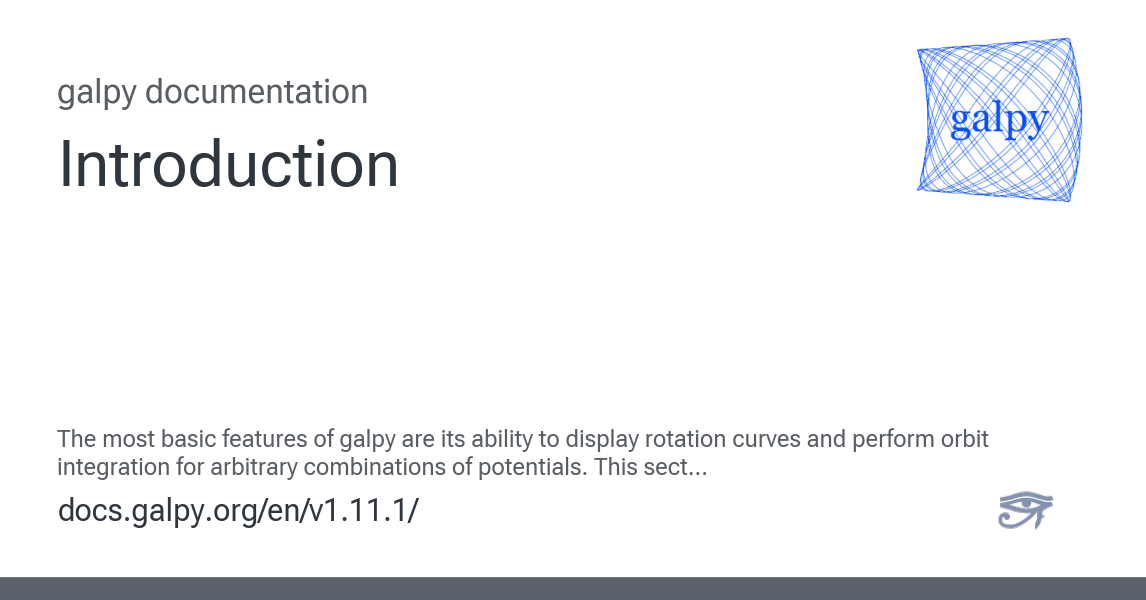 Introduction — galpy v1.11.1 documentation