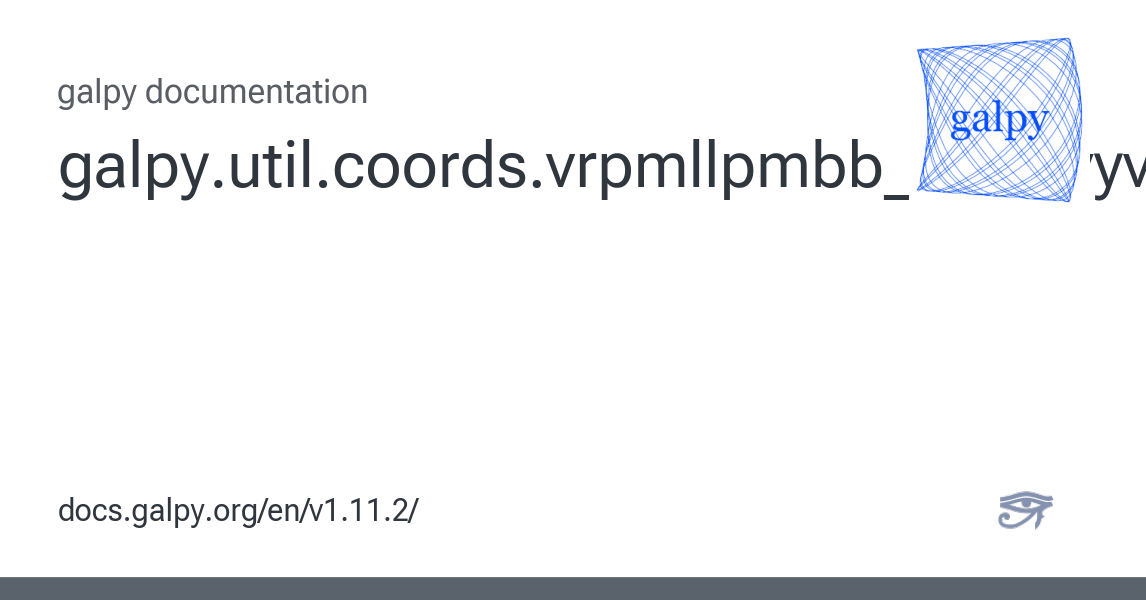 galpy.util.coords.vrpmllpmbb_to_vxvyvz — galpy v1.11.2 documentation